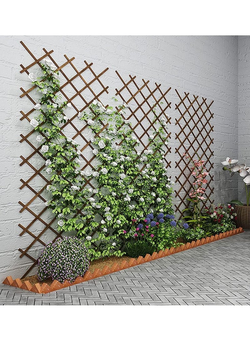 LINGWEI LINGWEI Expandable Wooden Garden Trellises Fence - Image 4