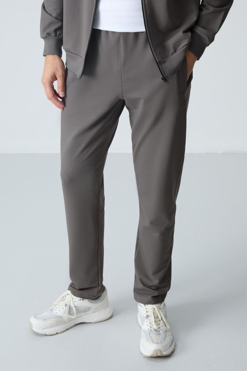Tommy Life Dark Grey Cotton Thick Soft Texture Comfort Fit Basic Men's Tracksuit - 85260  - Image 5