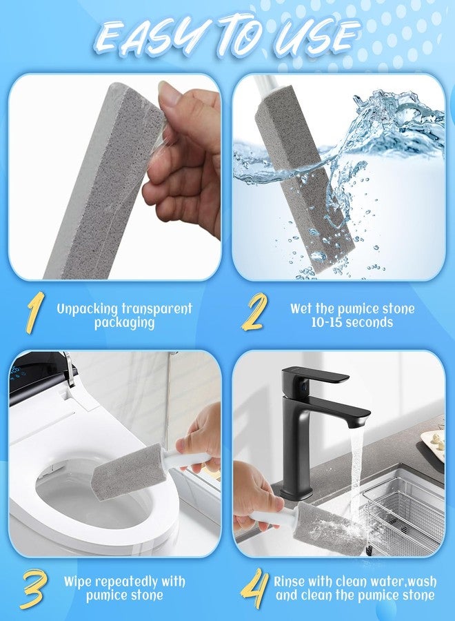 Starvast 30pcs Pumice Stone for Toilet, Toilet Pumice Stone with Handle, Toilet Stone Cleaning Block for Bath Grout Pool Kitchen Tubs Showers - Image 5