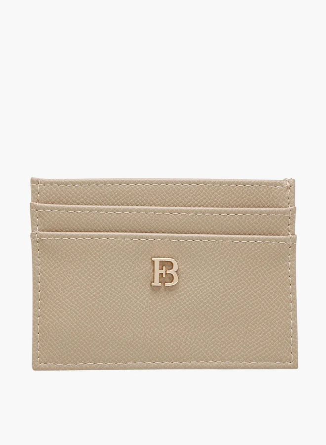 Flora Bella By Shoexpress Solid Card Holder with Open Top