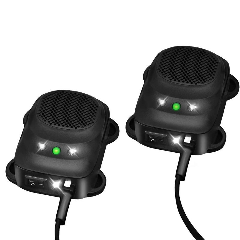 Loraffe Under Hood Rodent Repellent for Car Engines, 12V 24V Ultrasonic Mouse Deterrent with LED Strobe Lights â€“ Mice and Rat Repeller for Truck, RV, Vehicle Engine Protection, Pack of 2 - Image 1