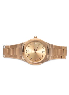 Fitron Men's Gold Colour Wrist Watch with Gold Colour Dial with arabic numbers  - Image 2