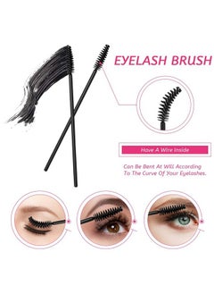 Maitys 263 Pieces Disposable Makeup Applicators Kit Includes 50 Disposable Eyeliner Brushes 100 Lipstick Applicators Lip Wands 112 Mascara Wands Eyelash Brush With Plastic Organizer Box  - Image 4