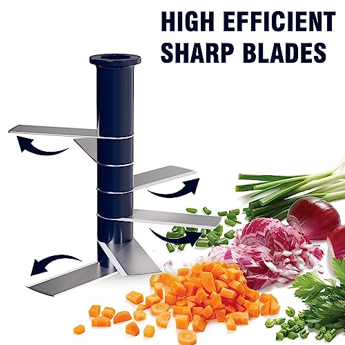 Moxstar Plastic Easy to use Hand Fruits and Vegetable Chopper for Kitchen Square(Pull, 1000 ML) - Image 3