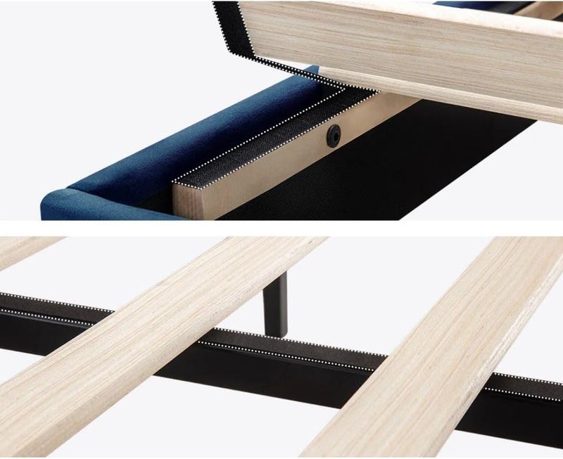 Comfynest Upholstered Platform Bed with Adjustable Headboard - Image 5