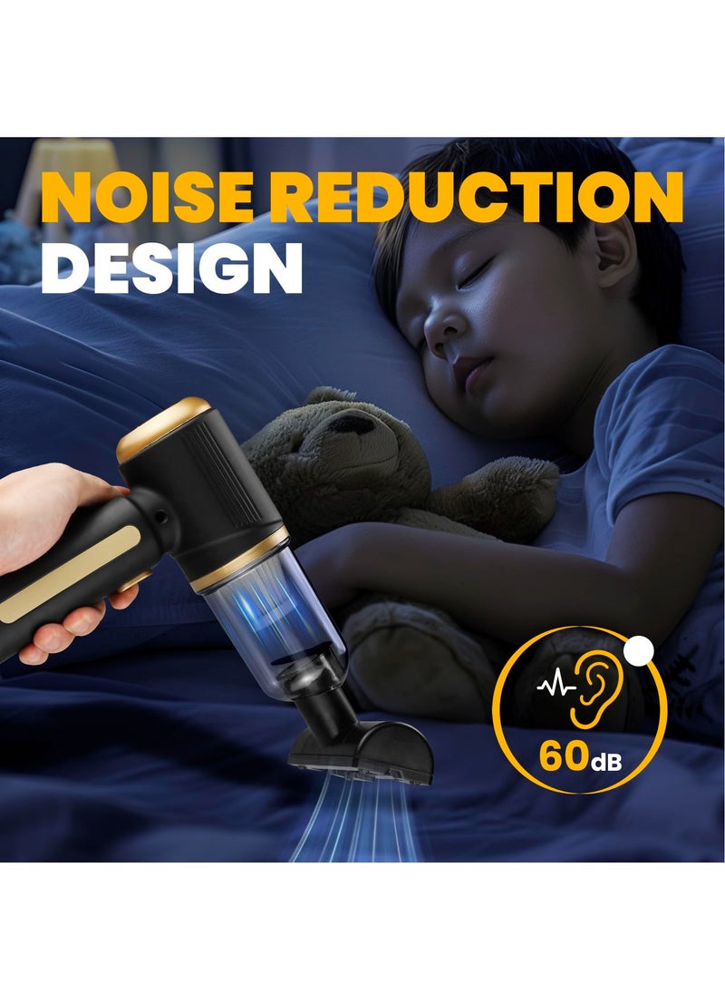 Necomi Car Vacuum Portable Cordless Vacuum Cleaner,14000Pa Suction Power,4-in-1 Handheld Vacuum Cleaner,Rechargeable Dust Collector Hand Vacuum Cleaner,For Car Interior,Home,Pet Hair,Camping  - Image 5