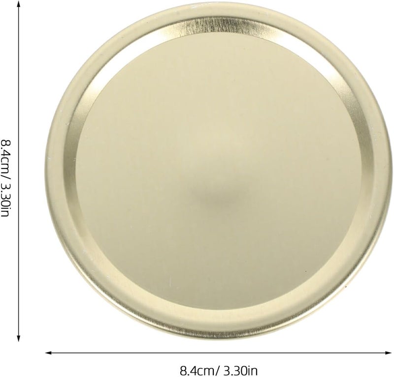 20pcs 86mm Mason Jar Lids Tinplate Split-type Metal Caps for Glass Canning Jars Airtight Seal Replacement Covers for Home Food Storage - Image 2