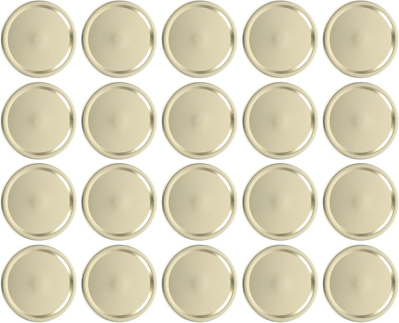 20pcs 86mm Mason Jar Lids Tinplate Split-type Metal Caps for Glass Canning Jars Airtight Seal Replacement Covers for Home Food Storage - Image 1