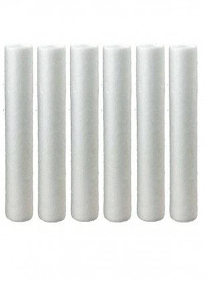 CFS - عبوة من 6 خراطيش فلتر مياه من البولي بروبيلين متوافقة مع موديلات Purenex 1M-6PK - إزالة الطعم والرائحة الكريهة - خرطوشة فلتر بديلة للمنزل بالكامل - 1 ميكرون - أبيض - Image 2