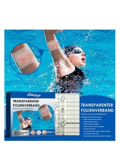 SOUTH MOON 20Pcs Transparenter Folienverband Adhesive Wound Dressing Waterproof Bandage First Aid Adhesive Bandage Band Aid Sticking Plaster Transparent Waterproof Skin Protectors Stretch Adhesive Bandage  - Image 3