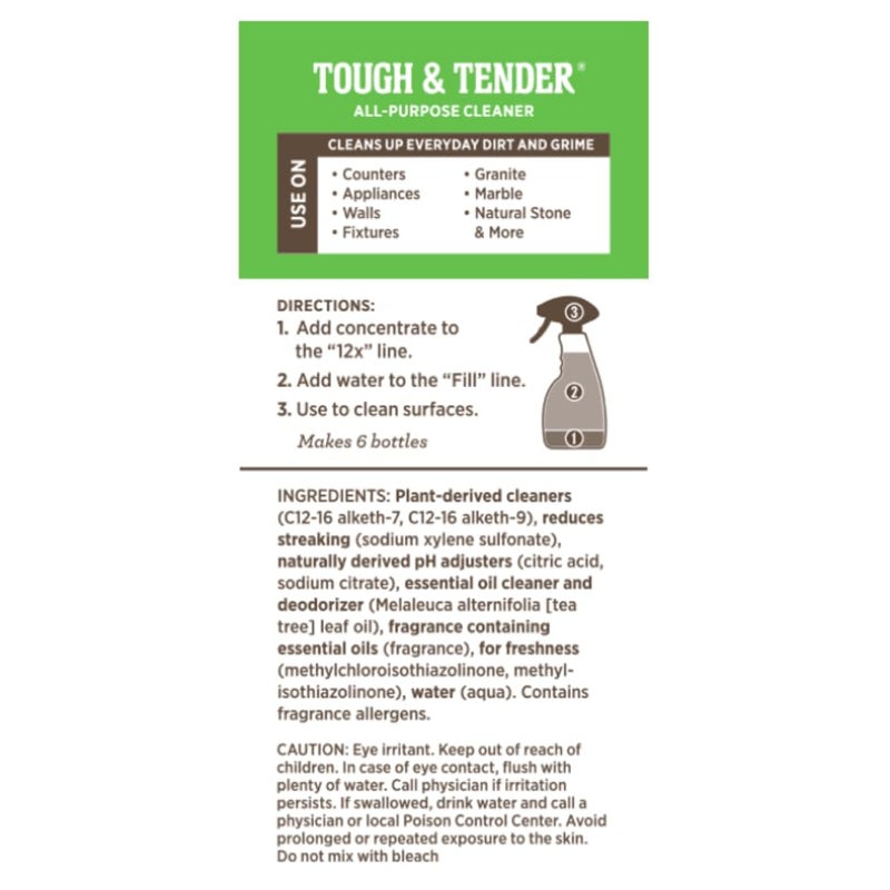 Melaleuca Tough & Tender 12x All-Purpose Cleaner â€“ 8 fl. oz. | Super-Concentrated, Plant-Based Formula with Spray Bottle Included - Image 2