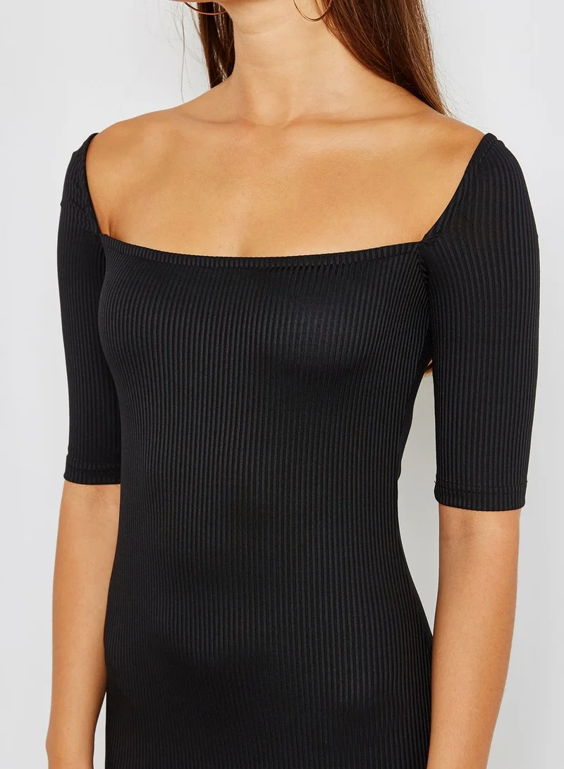 ELLA Ribbed Bodycon Dress