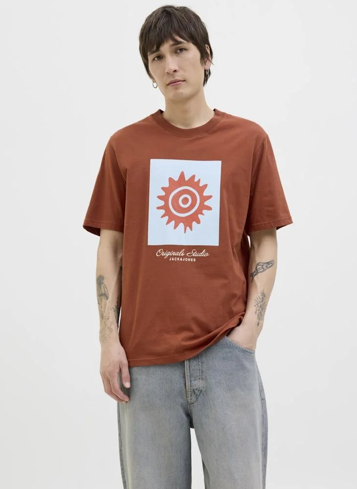 JACK & JONES Jorcanggu Front Branding T-Shirt