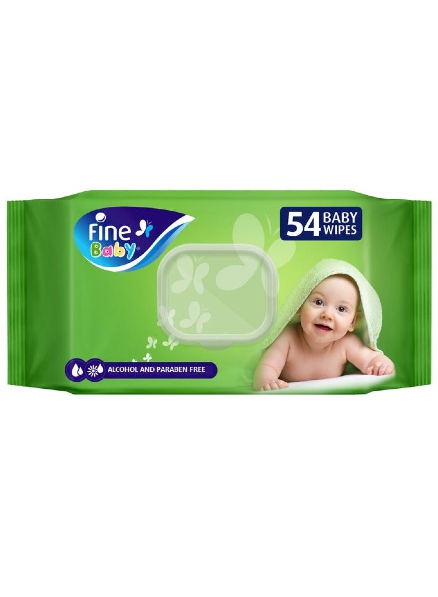 Fine Baby Wet Wipes 54 Pieces Pack