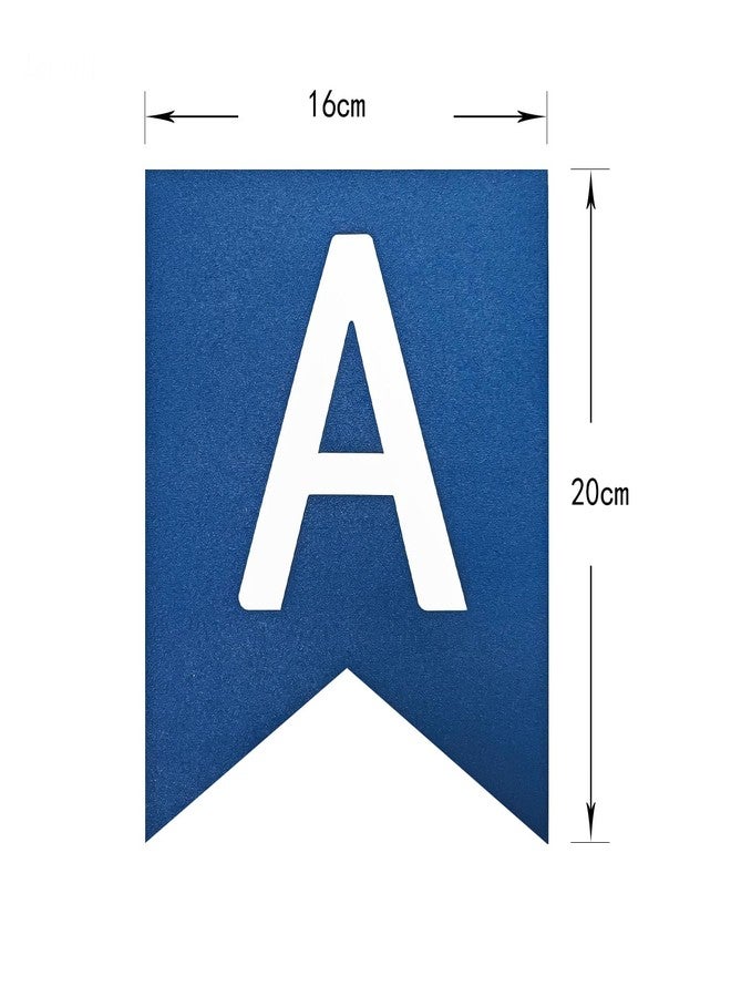 Letjolt Blue Green Happy Birthday Banner Birthday Party Bunting Signs Supplies - Image 2