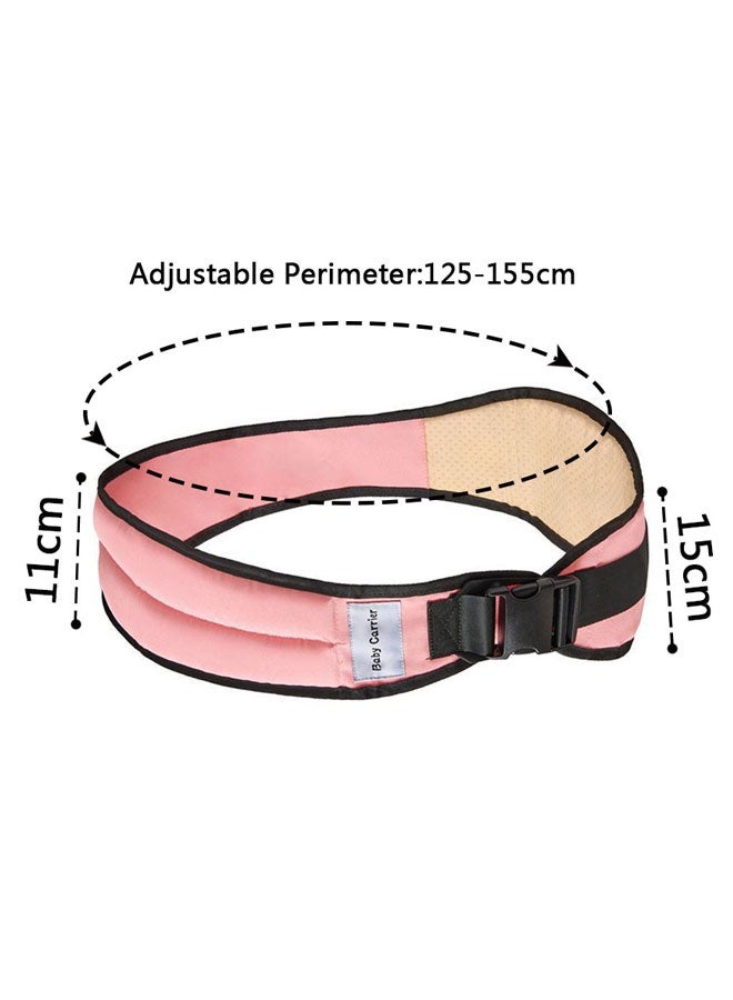 HOOTO Portable baby carrier, ergonomically designed baby e-sshoulder labor-saving polyester baby half bag sling, with anti slip particles and soft baby carrier, suitable for newborns, infants, and toddlers, aged 4-36 months (pink) - Image 2