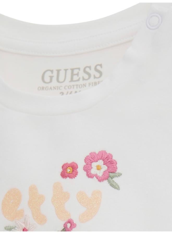 GUESS Kids Printed Short Sleeve T-Shirt And Shorts Set  - Image 3