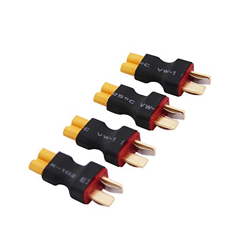 OliRC 4pcs XT30 XT30 Female to TPlug Male Connector AdapterC1484 - Image 1