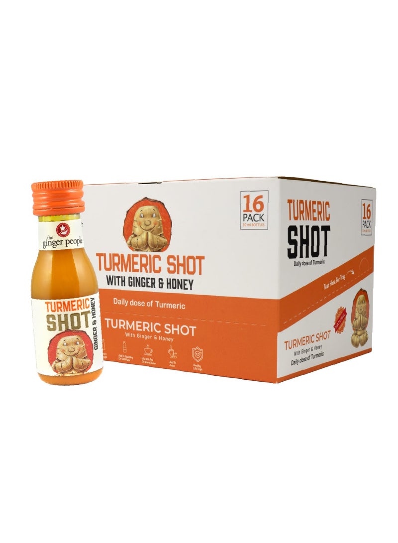 The Ginger People Fresh Turmeric Shot Pack 16 x 30ml - Image 1