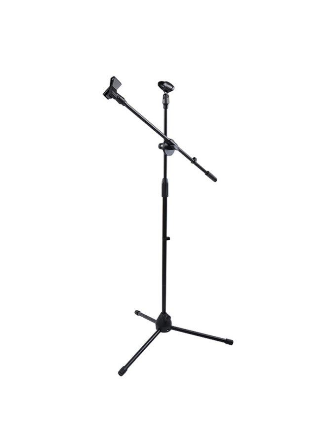Neutral Direct Microphone Stand Mobile Phone Live Microphone Stand Stage Floor Vertical Crossbar Tripod - Image 5