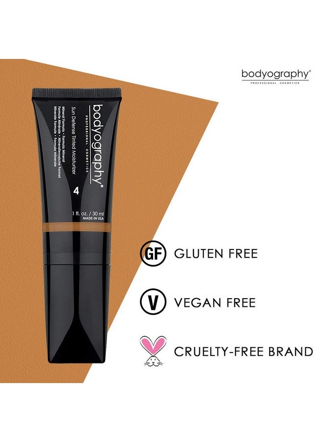 Bodyography Sun Defense Tinted Moisturizer Infused With Vitamins A C E Echinacea & Green Tea Extract Medium Coverage With A Natural Dewy Finish Vegan Crueltyfree Glutenfree (4 Deep) - Image 5