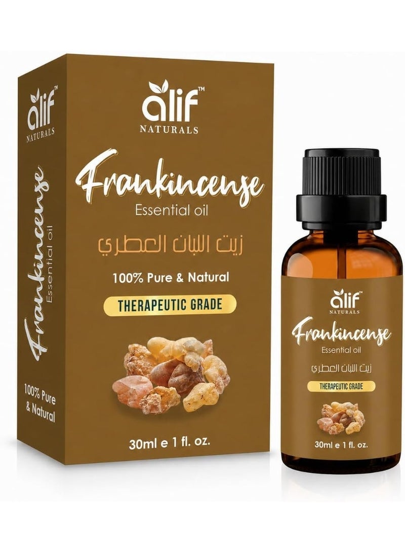 ALIF NATURALS Frankincense Essential Oil - 30 ml | 100% Pure and Natural | Premium Grade Essential Oils for Aromatherapy, Diffusers, Skin, Massage and Humidifiers - Image 1