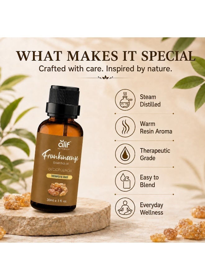 ALIF NATURALS Frankincense Essential Oil - 30 ml | 100% Pure and Natural | Premium Grade Essential Oils for Aromatherapy, Diffusers, Skin, Massage and Humidifiers - Image 4