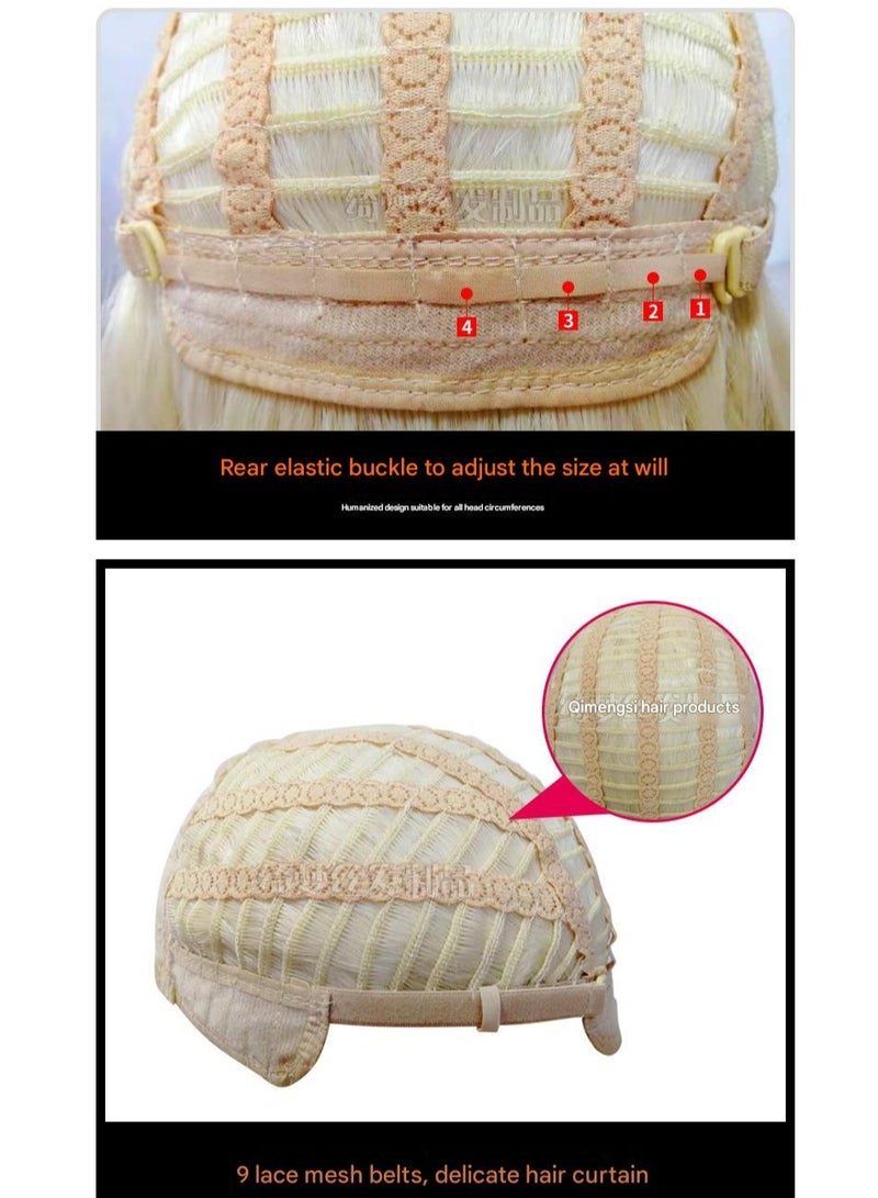 إستيل باروكات قصيرة للرجال - باروكات من ألياف غير لامعة مقاومة للحرارة للاستخدام اليومي، مظهر طبيعي مع أنماط مجعدة كثيفة (قصيرة مموجة، جانبية/مستقيمة) - Image 3