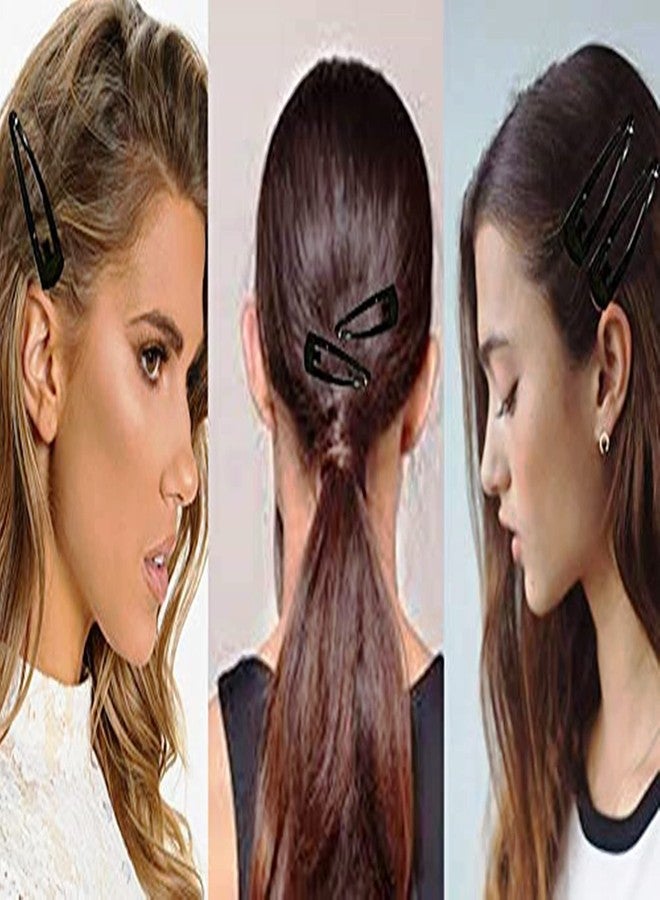DIAN Shine & Matte Black Metal Pack of 24 Tic-Tac Pins, Korean style Tik Tak Hair Pins, Triangular Hair Clip, Snap Pin, Hair Accessories for Women, Teens and Girl - Image 5