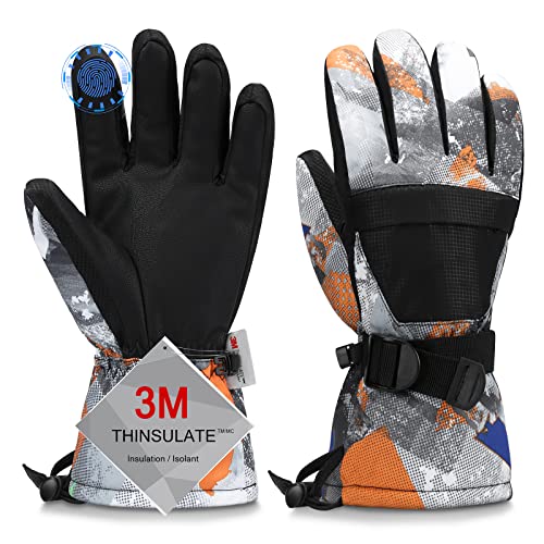 Odtmger Ski Gloves, Warmest Waterproof and Breathable Snow Gloves for Cold Weather, Fits Both Men & Women,for Parent Child Kids Outdoor - Image 1