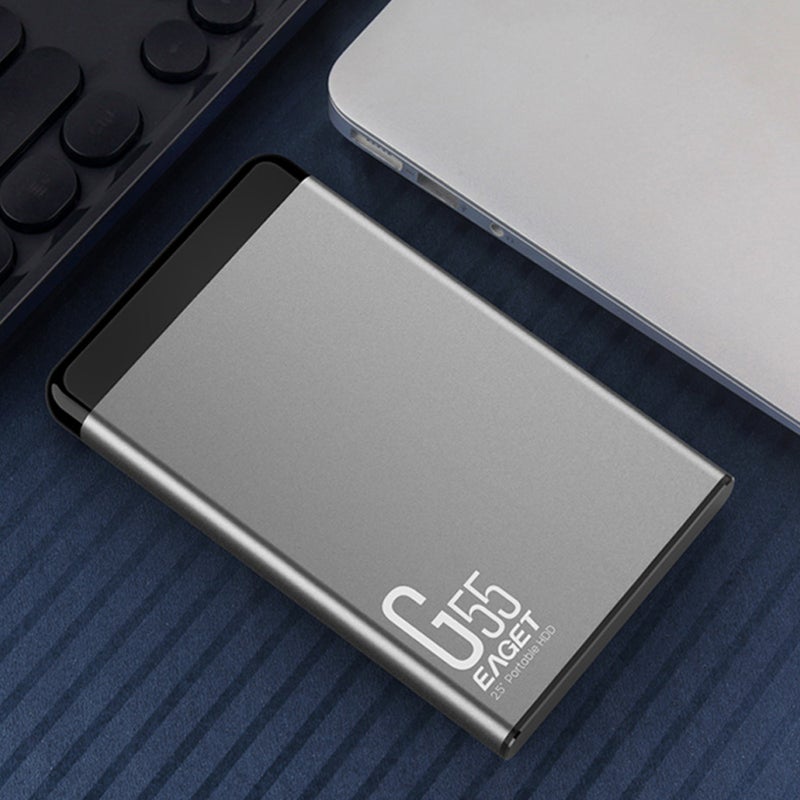 EAGET G55 هارد ديسك محمول 500 جيجابايت USB3.0 2.5 بوصة هارد ديسك محمول معدني محرك أقراص صلب عالي السرعة وثابت ومصمم على مقاومة الصدمات وتوافق واسع - Image 3