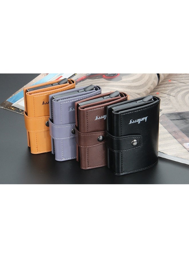 baellerry Men's Card Bag Anti-degaussing Aluminum Box Advanced Sense Multi-function Card Clip Multi-card Card Sleeve - Image 4