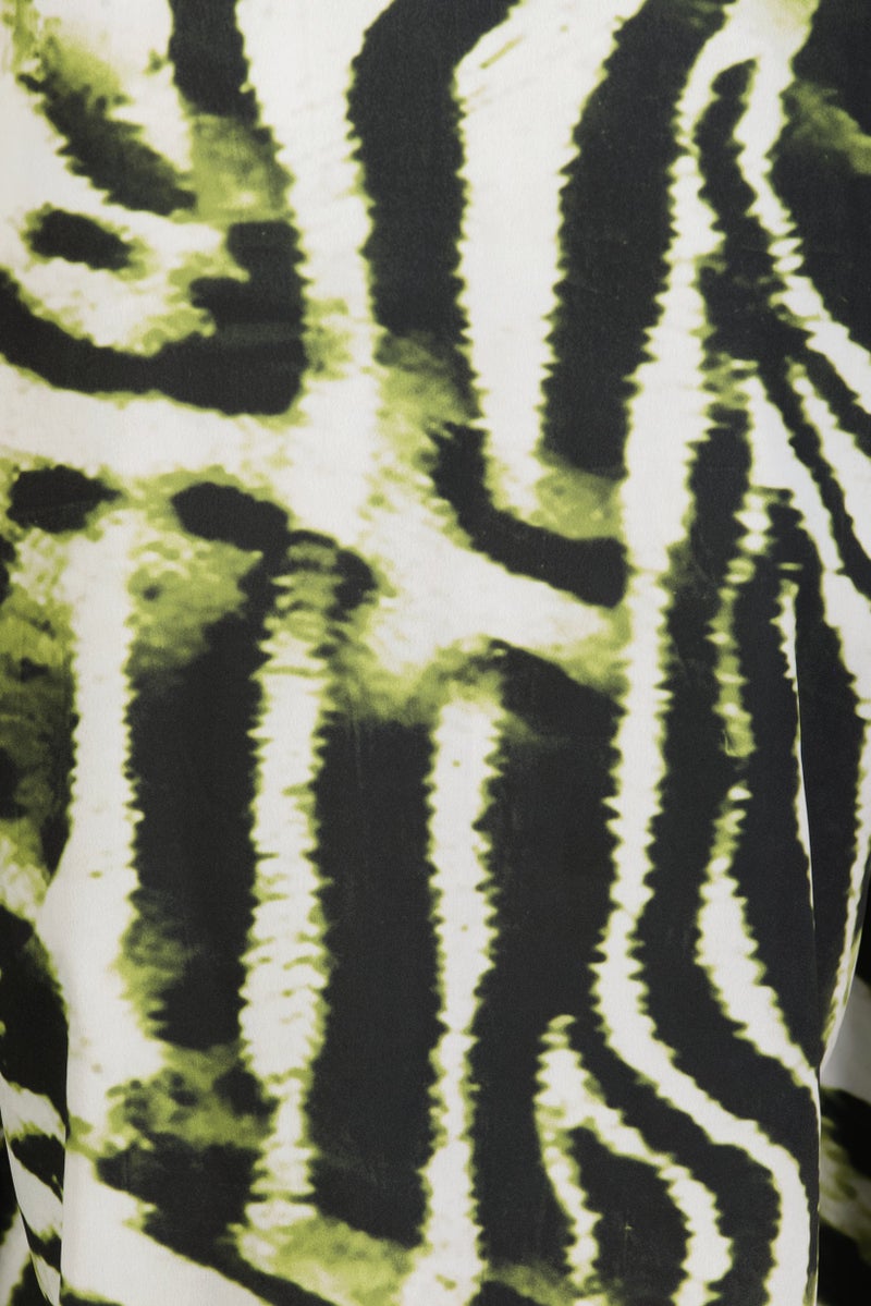 Willow & Whistle Women Graphic Print Kaftan Maxi Dress, Olive - Image 5