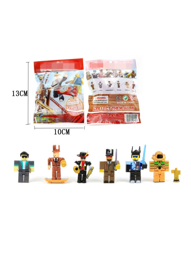 سلسلة Roblox Virtual World Series 26 لبنات البناء وملحقات ألعاب الرسوم المتحركة ونماذج الألعاب المحمولة - اللون: Virtual World 6: حقيبة ملونة (0.1 كجم) - Image 1