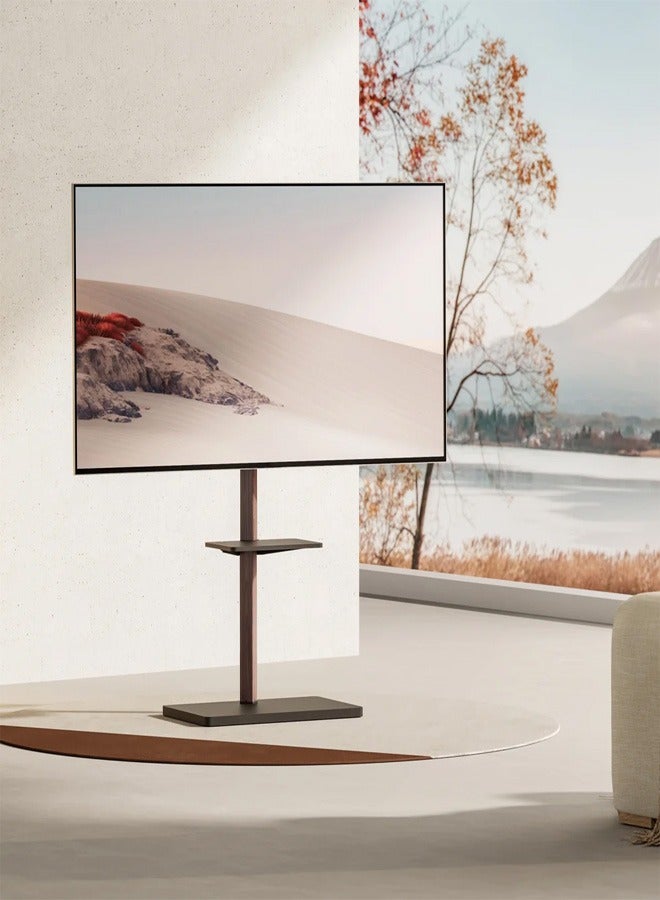 Skill Tech SH FS53 46T Prism Minimalism TV Floor Stand for 37–75 Inch Screens, Max VESA 600x400, Max Load 35kg – Sleek & Stylish TV Stand  Black - Image 3