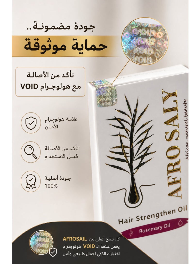 Afro Saly - Hair Strengthening and Lengthening Oil (100 ml) | Formulated with Rosemary, Black Seed, and natural Spirulina - Image 3