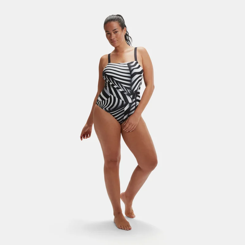 speedo Women's Printed Shaping One-Piece Swimsuit