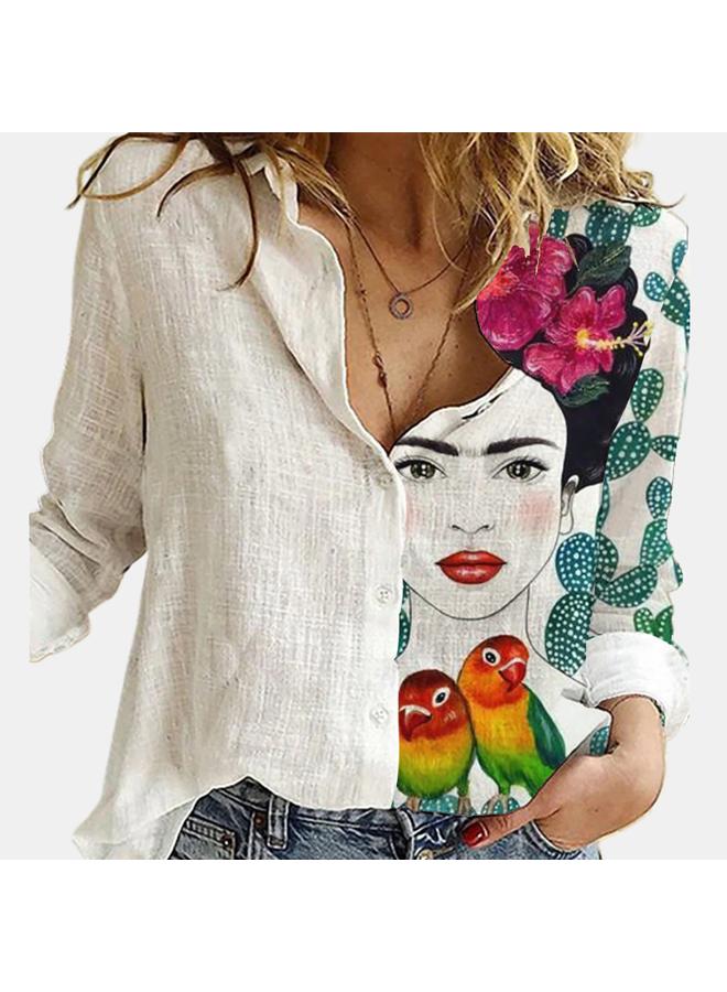 VUELO European Station Shirt New Printed Long Sleeve Shirt - Image 5