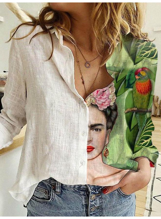 VUELO European Station Shirt New Printed Long Sleeve Shirt - Image 4