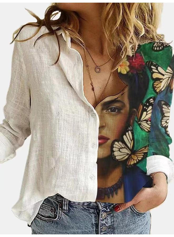 VUELO European Station Shirt New Printed Long Sleeve Shirt - Image 2