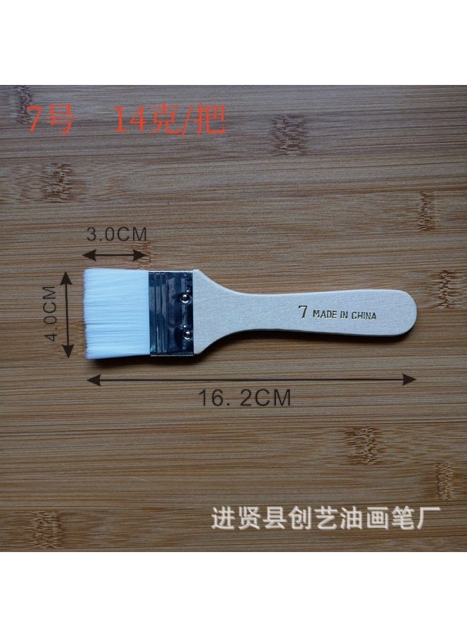 Chuangyi Brush 1-12 Nylon Oil Painting Brush Small Brush Oil Painting Brush Nylon Wool Brush Nylon Brush Barbecue Brush - Image 1