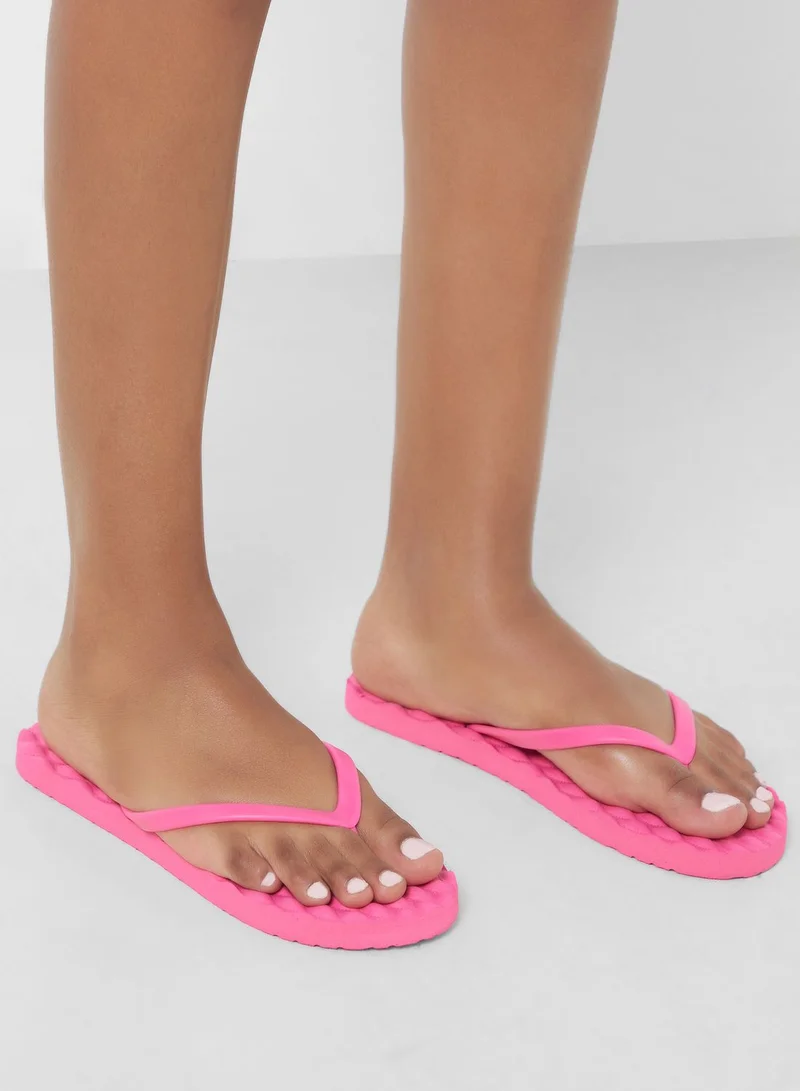 Ginger Quilted Texture Flip Flop