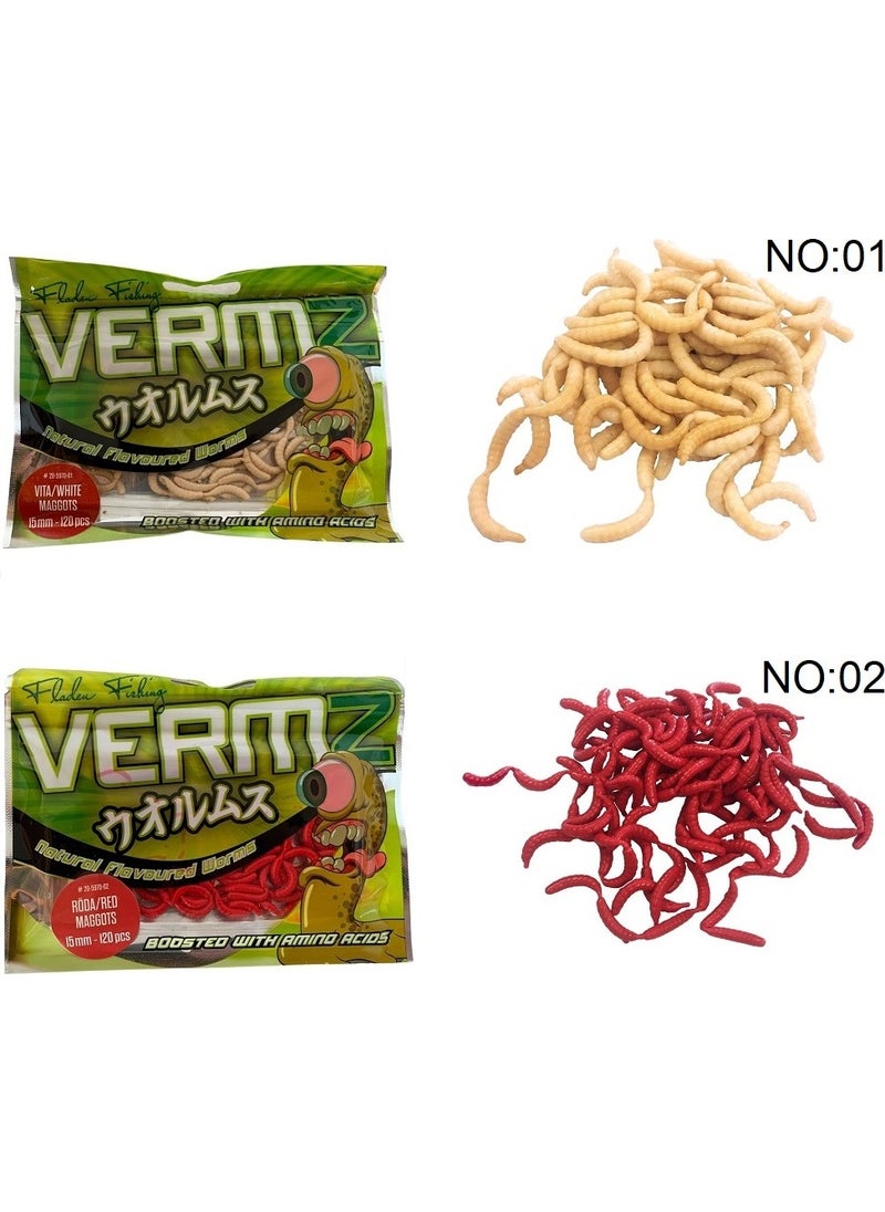 Vermz Maggots Carrion Worm 1.5cm 120 Pack - pzsku/ZCC021A67C78CC171CC6AZ/45/_/1737419569/e6c08894-da05-4c86-bf14-db169134d0fe