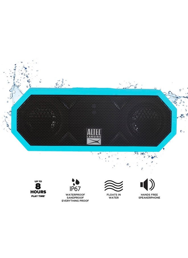 Altec Lansing - Jacket H2O 2 Waterproof Bluetooth Speaker With 3.5Mm Aux Port, Ip67 Certified & Floats In Water, Compact & Portable Speaker For Travel & Outdoor Use, 8 Hour Playtime - Image 1