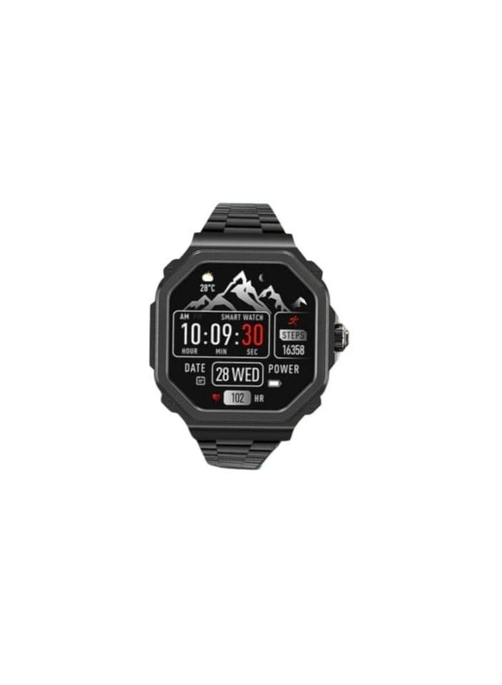 Haino Teko The HainoTeko-11 smartwatch  boasts numerous details and features. It features a high-resolution AMOLED display.  It has a battery life of up to 10 days with normal use. - Image 1
