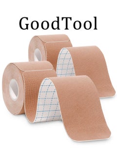GoodTool 2 Pcs Kinesiology Tape Waterproof, Breathable Sports Tape Sports Tape Muscle Tape for Reduce Muscle Pain Ease Joints Inflammation Better Blood Flow for Knee Shoulder and Elbow  - Image 1