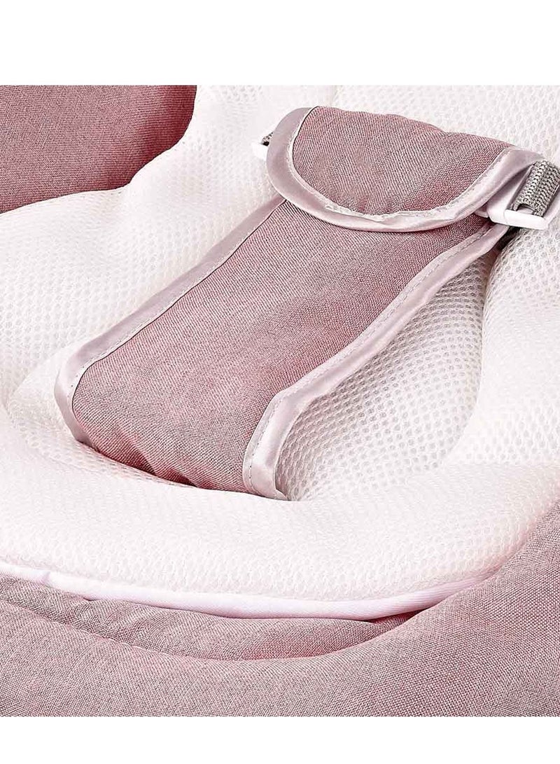 Factory Price Baby Bouncer With Removable Toys, Soothing Music and Vibrations - Light Brown  - Image 4