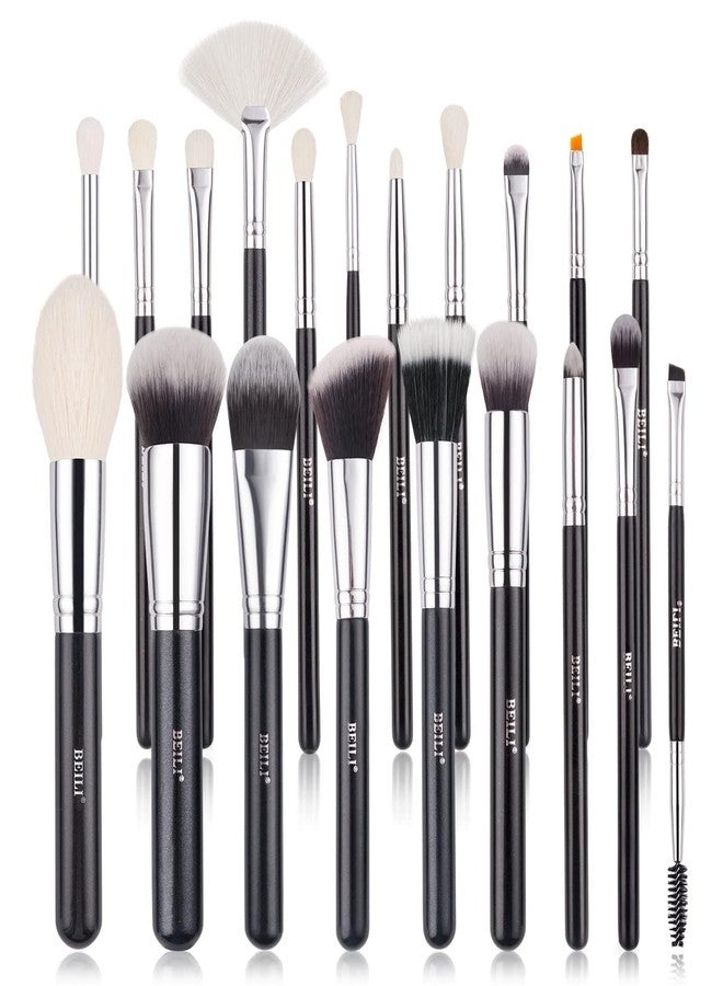Beautyenzo Makeup Brushes 20Pcs Professional Makeup Brush Set Original Natural-Synthetic Kabuki Foundation Face Powder Highlighter Contour Eye Shadow Eyebrow Eyeliner Make Up Brush Tool - Image 1