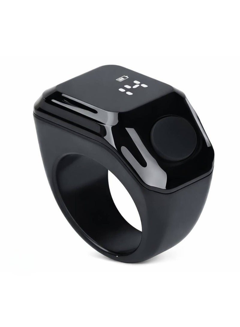 BSTWSH 18mm Zikr Ring Smart Ring with Vibration Reminder Tasbih Counter and Bluetooth Connection for Exclusive by App and 5 Daily Prayer Reminders ARABIC - Image 4