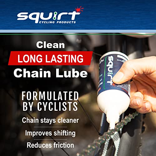 Squirt Chain Lube for Bikes (0.5 Oz, 6 Pack) – Long-Lasting Lubricant for All Bike Chains – All-Weather Dry Bike Chain Lube to Reduce Noise & Chainsuck – Bicycle Tools & Maintenance Aid - Image 2